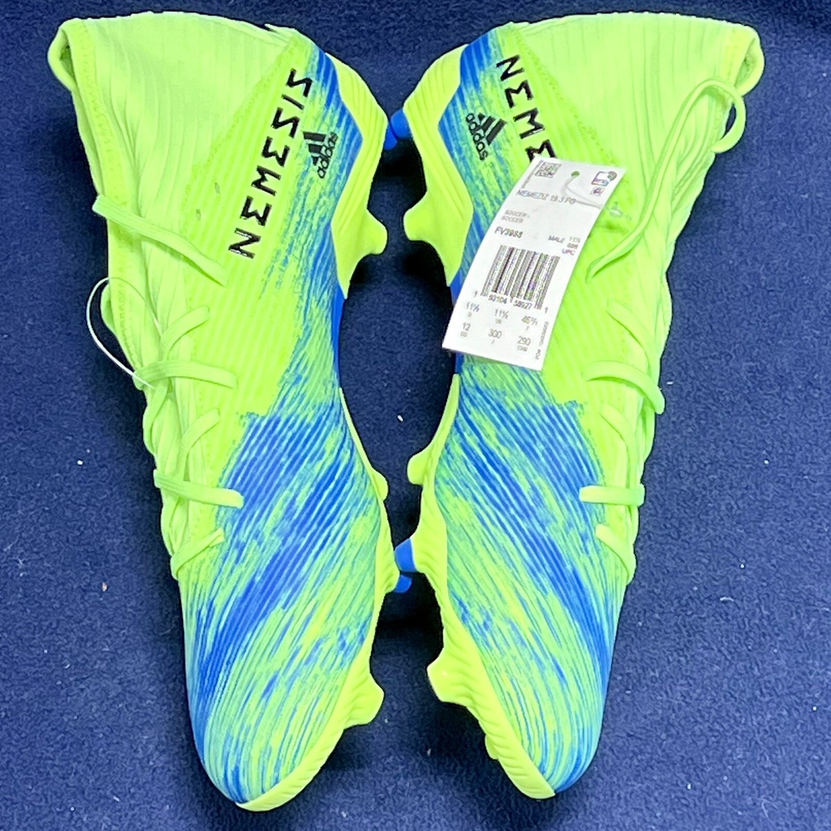 Men\'s Adidas Nemeziz 19.3 FG Soccer Cleats Green Blue - FV3988 - 12 adidas Nemeziz 19.3 FG - Green-Blue Soccer Cleats – ProSoccer main image 2