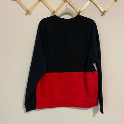 nike air crewneck sweatshirt white black red