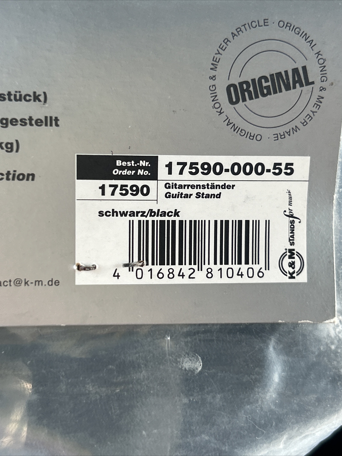 Konig & Meyer 17590 "Wave 20" Electric Guitar Stand eBay