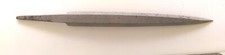 Ältere Präzisionsfeile Grobet Swiss Vallorbe, Barett Form, spitz, Hieb 1, 15 cm