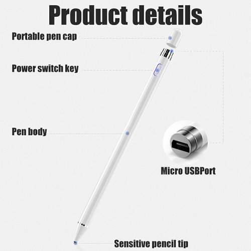 Stylus Pen Stift für Apple Pencil iPad Pro 9.7 10.5 12.9 Mini 1 2 3 4 Pro Air DE - Bild 2 von 27