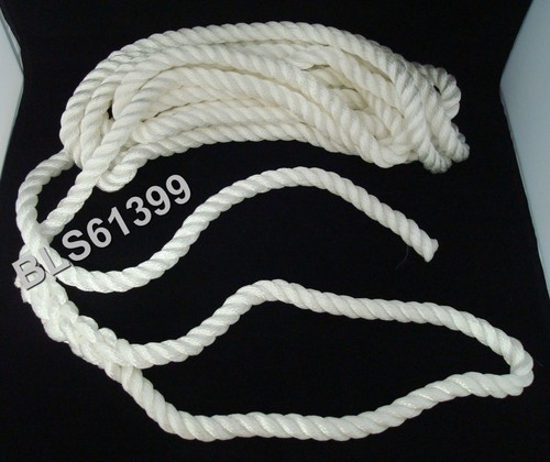 (4) WHITE Twisted 3/8" in x 20' ft Boat Marine Dock Lines Mooring Docking Ropes - Picture 3 of 6