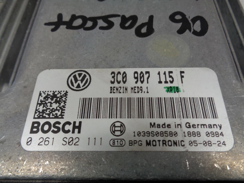 AK90542 2006-2008 VOLKSWAGEN PASSAT ENGINE COMPUTER MODULE (3C0907115) OEM — 第 4/4 张图片