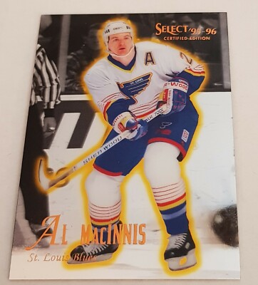 NHL Card Al MacInnis #72 St. Louis Blues Pinnacle 1996 Select Certified Edition