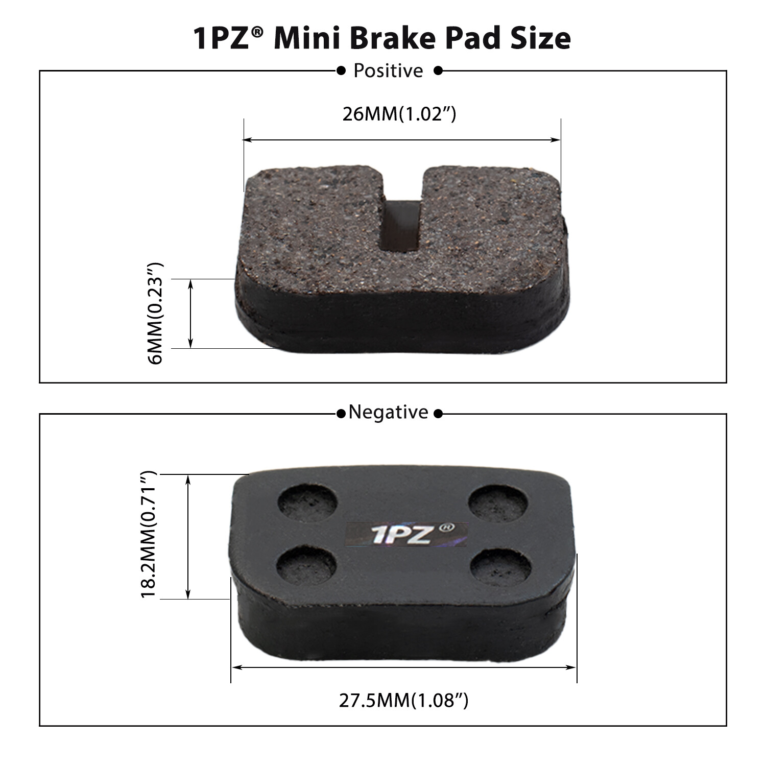 8 MOTOVOX MBX10 MBX11 79CC MONSTER MOTO MMB80 MINI BIKE BRAKE PADS