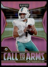 2021 Playoff Call to Arms Pink Prizm Tua Tagovailoa Miami Dolphins #CA-TTA