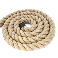 30mm - 60mm Naturhanf JUTESEIL Tau Seil Hanfseil Tauwerk Jute Gedreht Tauziehen