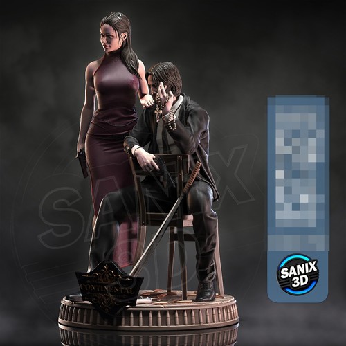 Estatua de bailarina y John Wick kit impreso en 3D sin pintar/sin montar - Imagen 2 de 10