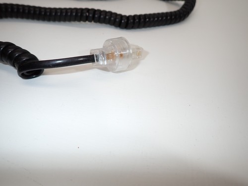 Téléphone Combiné Récepteur Cordon 25' Enroulé Noir avec Adaptateur Twist-Free Bureau Maison - Photo 11/12