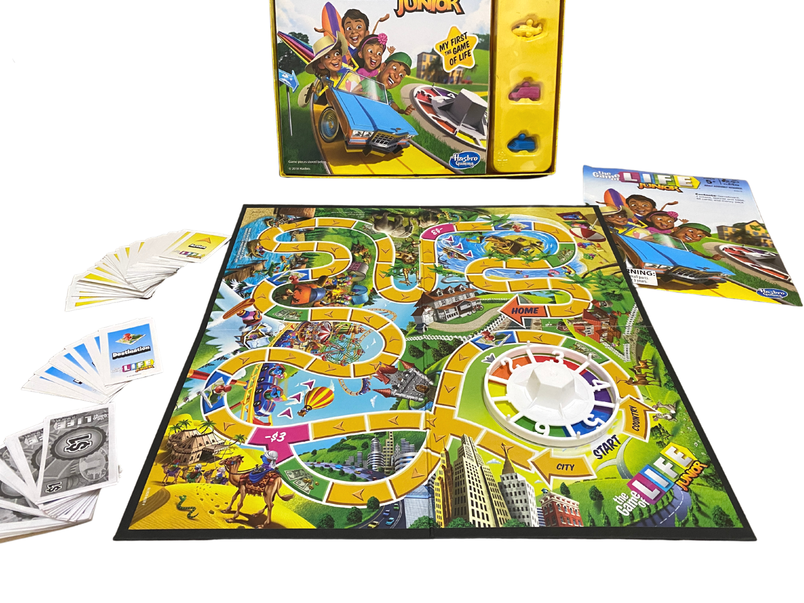 the Game of Life Junior Board Game, Game for Kids Ages 5 and up, for 2-4  Players 