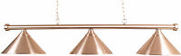 Pool Table Lighting Brushed Steel Bar With 3 Brushed Steel Shades Pool Table Lighting Brushed Steel Bar With 3 Brushed Steel Shades