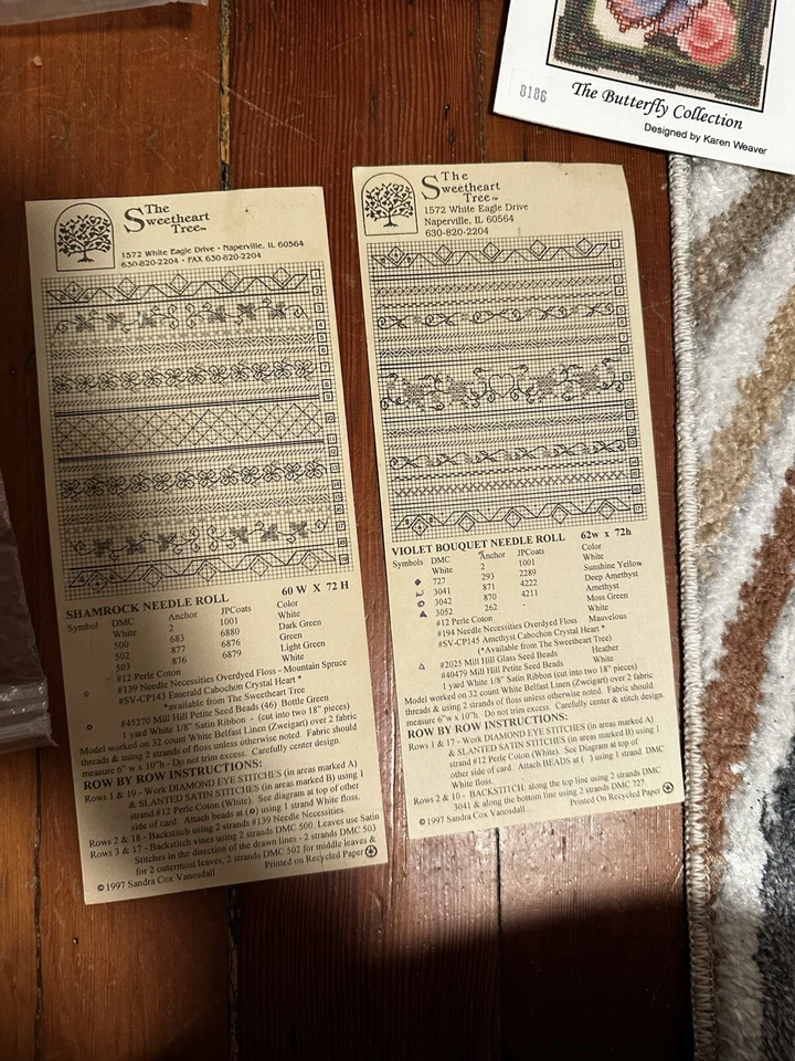 Cross Stitch Pattern Lot - Black Swan / Lavendar & Lace / Sweetheart Tree / - Image 4 of 4