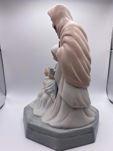 Vintage Christmas Around The World Ceramic Nativity Scene 9" Mary Joseph Jesus - Picture 5 of 9