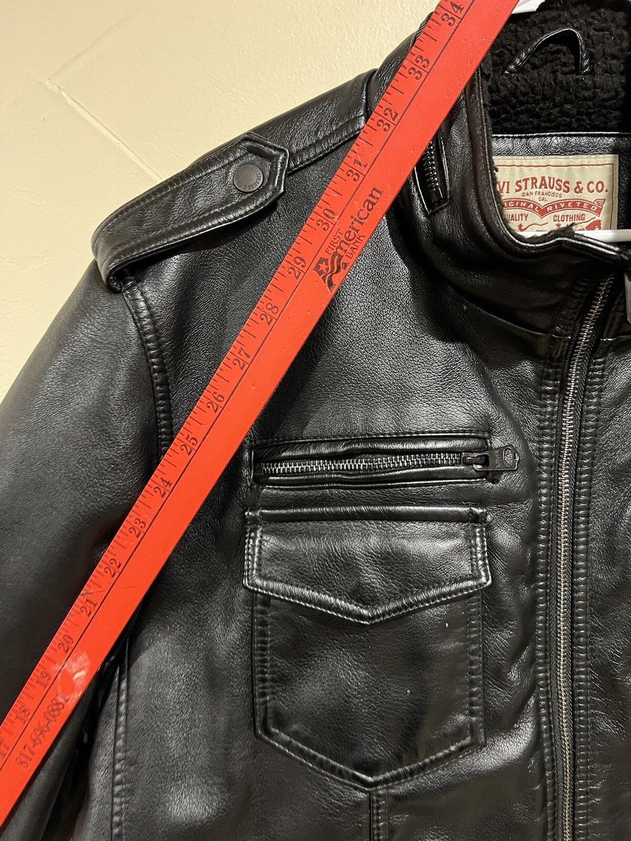 LEVI's STRAUSS & CO. レザージャケット XL Yahoo!オークション - Levi's レザージャケット・ブルゾン/XL/羊
