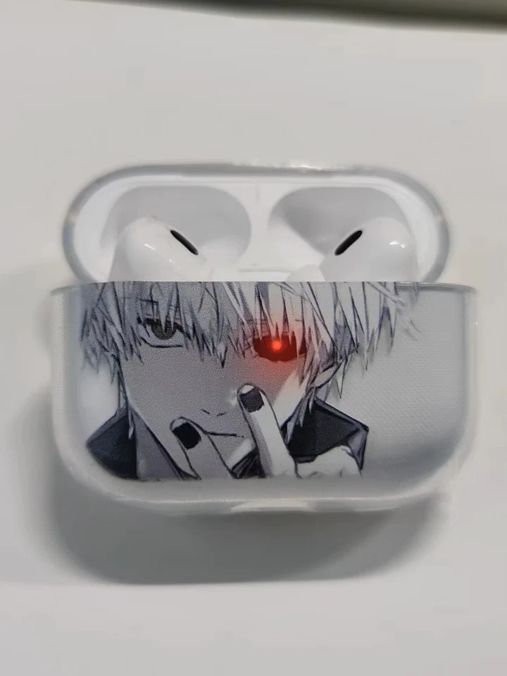 Estuche Transparente Anime Tokyo Ghoul para Apple Airpods Pro Gen 1 2 3 4 Ken Kaneki Foto 2 de 4