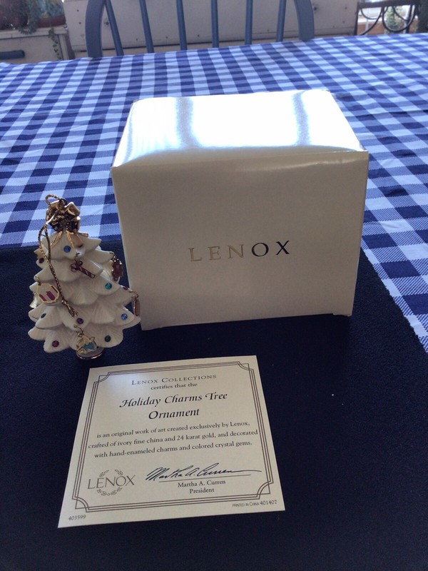 Retired Lenox Holiday Charms Tree Ornament 