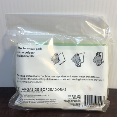 Prettyhome 4 Pcs Paint Edger Replacement Pads, Fine And