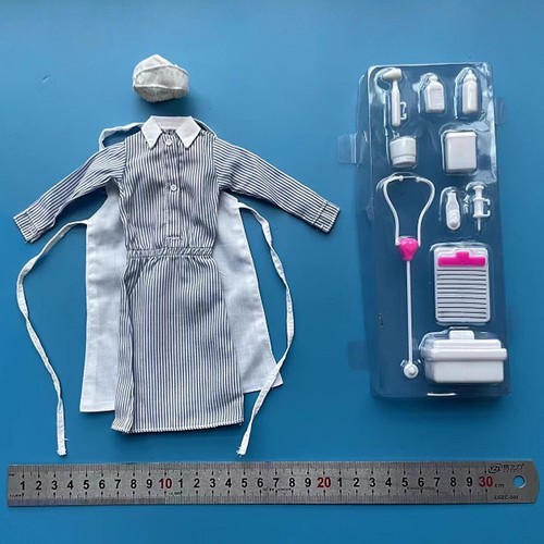 1/6 Female Soldier WWII Germany Nurse Dress Set For 12'' Action Figures BodyMSq - Picture 18 of 18