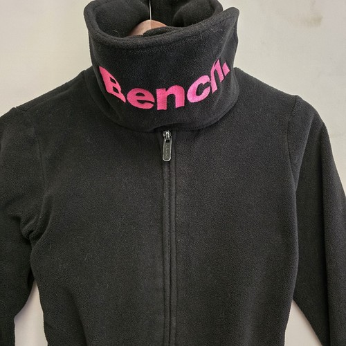 Bench Urbanwear Womens Fitted Fleece Lined Full Zip High Neck Jacket Hot Pink XS - Picture 2 of 4