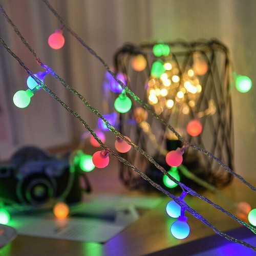 Battery/USB LED Globe Bulb Ball Fairy String Lights Garden Waterproof 3M/10M - Picture 13 of 19