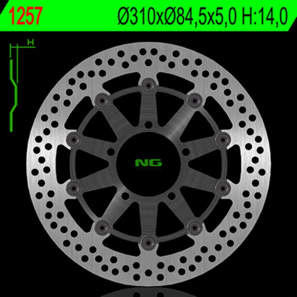 Free Shipping NG BRAKES Round Fixed Brake Disc For Motorcycle Parts