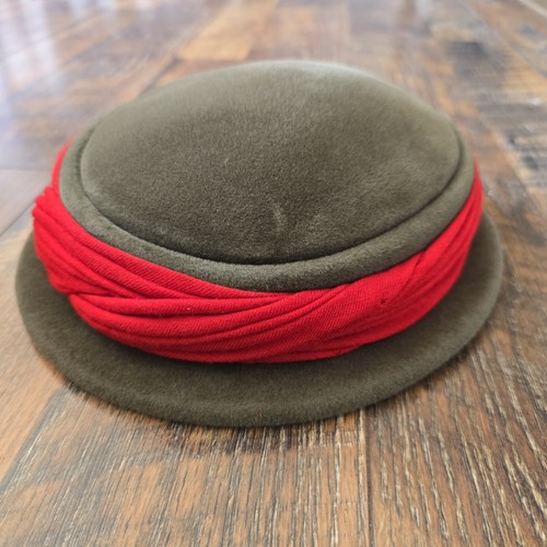 Vintage Jacomet Velour Bowler Hat Made In France Lewees Philadelphia