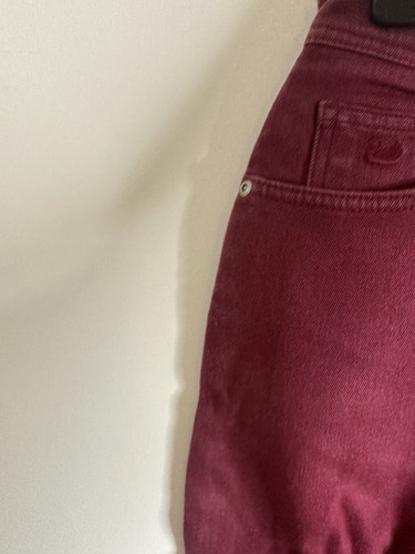 Gloria Vanderbilt Jeans Größe 8 28 x 27,5 rot burgunderrot kurz S Mom gerade Damen - Bild 5 von 9