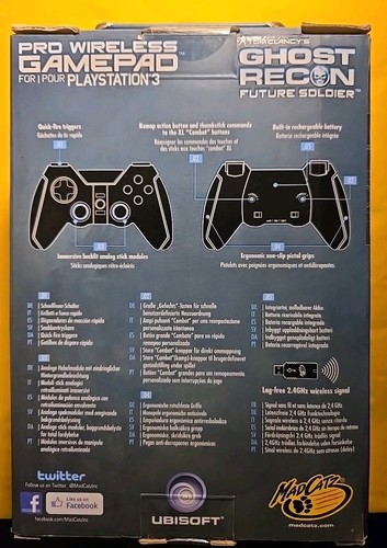 RARE Mad Catz Wireless PS3 Ghost Recon Future Soldier Controller Rare!! - Picture 3 of 8