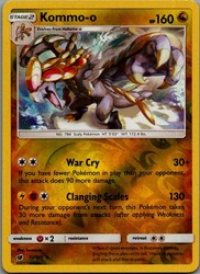 Kommo-o 77/111 Reverse Holo Crimson Invasion
