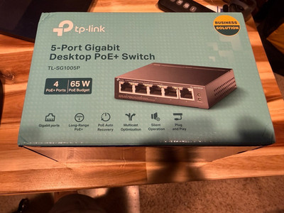 TP-Link 5 Port Fast Ethernet PoE Switch TL-SG1005P