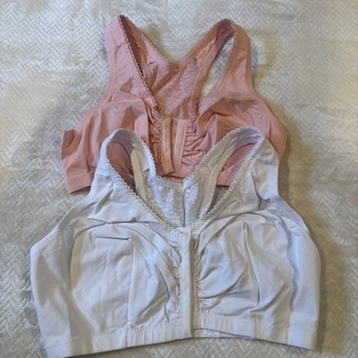 PICK SIZE / COLOR - Glamorise 1908 Front Closure Wirefree T-Back Comfort Bra