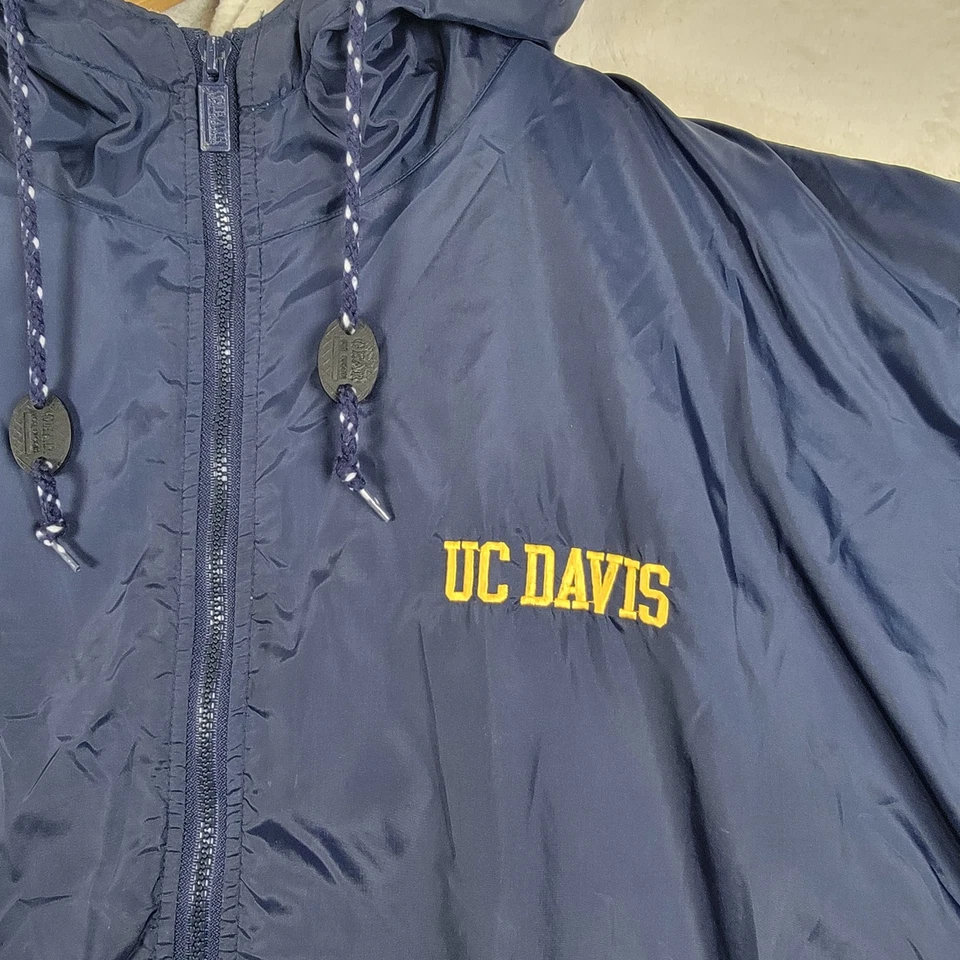 Vintage Gear For Sports Men's Jacket UC Davis Aggies Hood Size Medium - Image 3 of 4