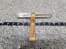 Vtg Stanley USA 46-812 Professional Sliding T Bevel Hardwood And Brass Handle