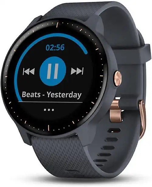 Garmin Vivoactive 3 Music 30,4 mm granite blue am Silikonarmband granite blue