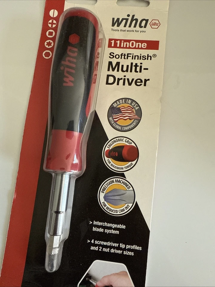 Wiha 77891 | 11 in 1 Screwdriver Nut Driver SoftFinish 11inOne MultiDriver Multi - Image 4 of 4