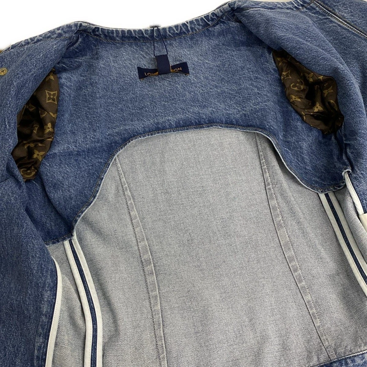 LOUIS VUITTON（LV） Giacca denim doppiopetto originale LOUIS VUITTON 1AFPBR RW241WB EFY FQVE60 blu 
