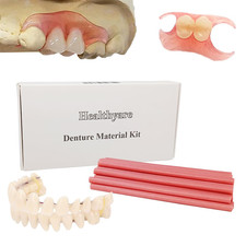 Denture Material Kit for Repair DIY Full and Partial Fake Teeth Smile Enhance...