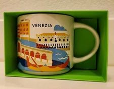 STARBUCKS Venezia Mug You Are Here Series Venice Italy 14 oz NEW NIB