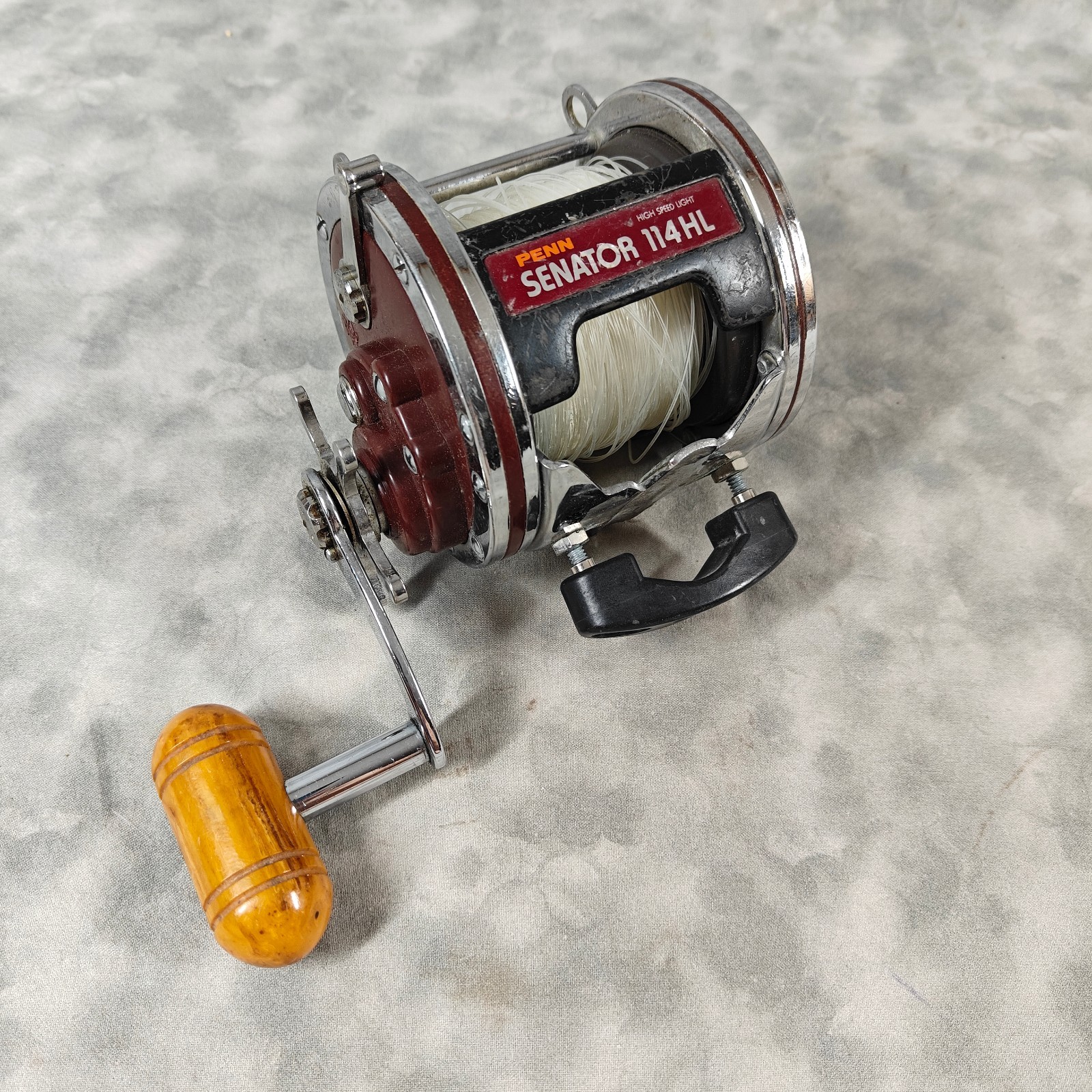 Vintage Penn Senator 114HL 6/0 High Speed Light Big Game Ree