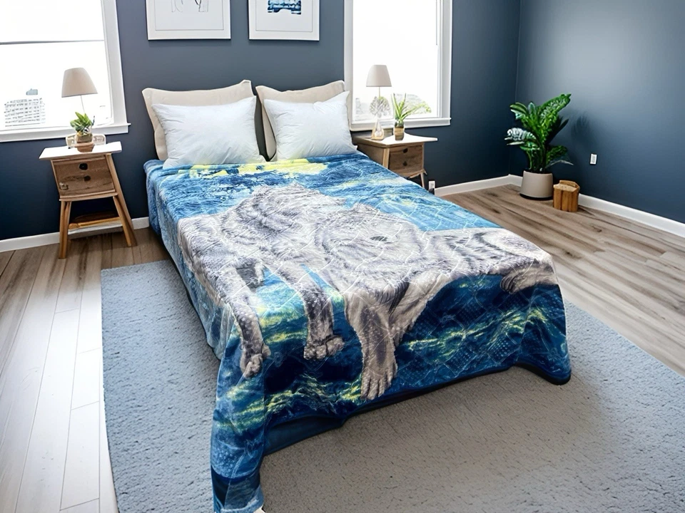 "Nueva manta acogedora Rachel súper suave estilo visón en relieve talla Queen 83""x94""" Foto 4 de 4