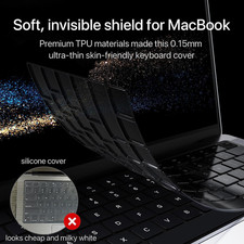 Batianda - Cover protettiva in silicone per tastiera MacBook Air 13 e MacBook Pro 13 15 17 (con o senza display Retina) multicolore Arcobaleno