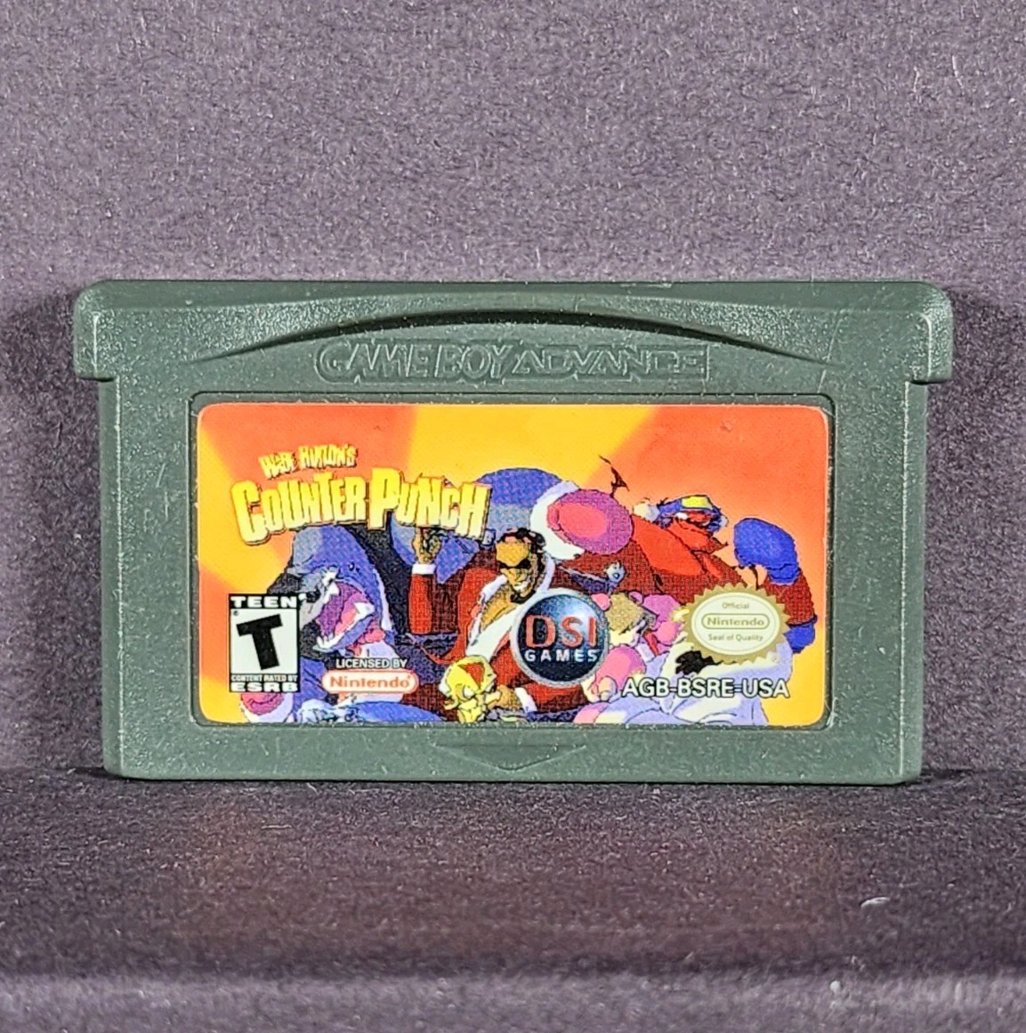 Wade Hixton's Counter Punch GameBoy Advance GBA Authentic Game