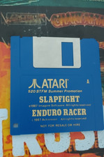 Slap fight / Enduro Racer (Ocean 1987) ATARI ST 520 1040 (Disco) funciona 16 bits