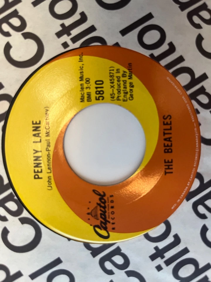 The Beatles RPM 45 Penny Lane - Canada Capitol - Image 3 of 4