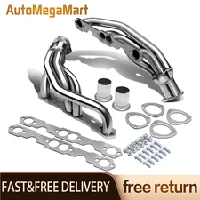 For 88-97 CHEVY GMC 5.0/5.7 C/K PICK UP STAINLESS MANIFOLD HEADER NEW