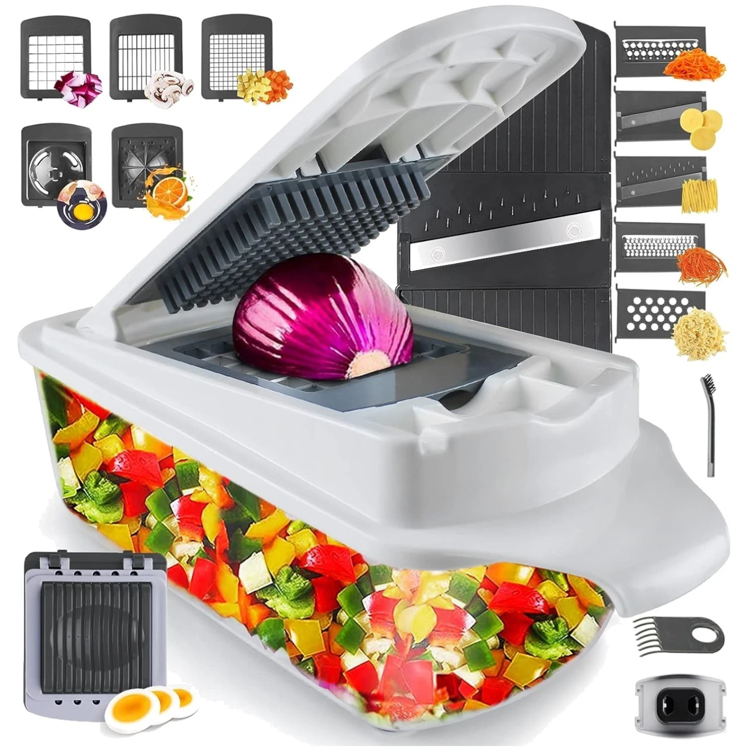 Multifunctional 22-in-1 Vegetable Slicer - Recipe Included