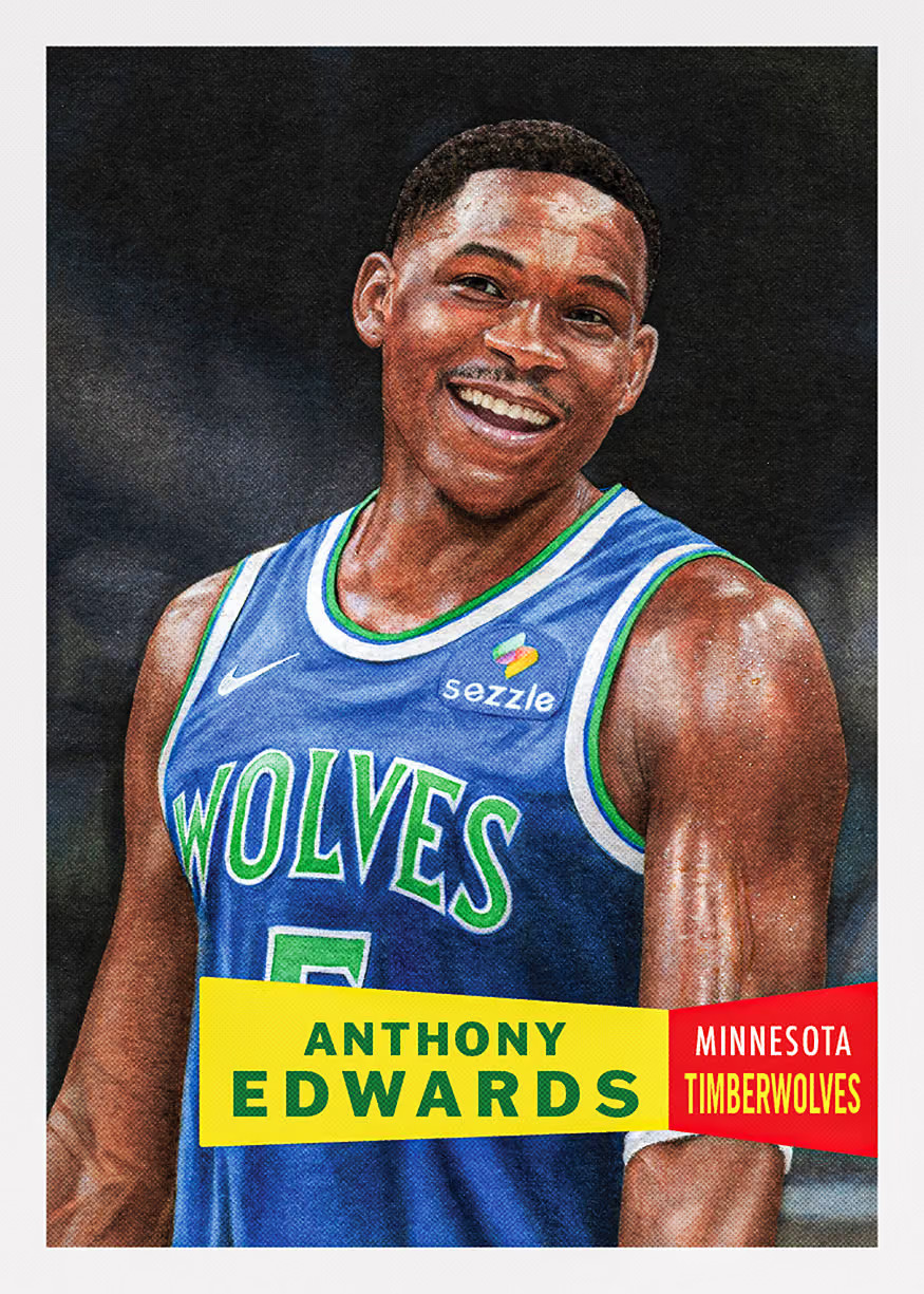 Anthony Edwards - 2026-27 NBA Topps Living Set - Card 34 - Minnesota * PRESALE *