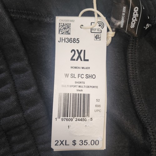 Women's adidas Feel Cozy Essentials Fleece Sportswear Shorts 2XL (NEW) - Picture 5 of 5