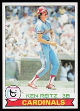 1979 Topps Ken Reitz #587 BASEBALL St. Louis Cardinals