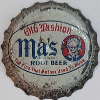 MA'S ROOT BEER (D) SODA USED CORK LINED Bottle CAPS Crowns